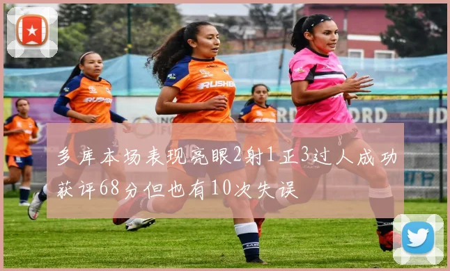 多库本场表现亮眼2射1正3过人成功获评68分但也有10次失误
